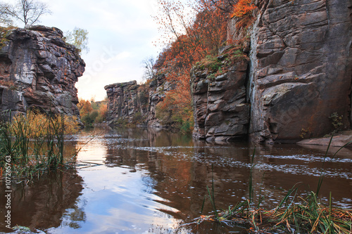 Natural park, canyon, water reservoir.