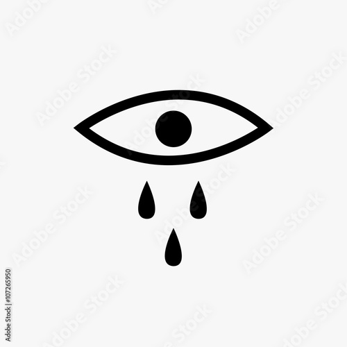 Crying eye icon