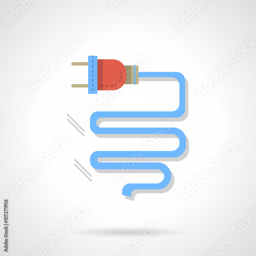 Electrical component flat color design vector icon