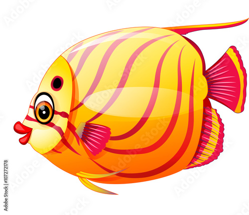 illustration of Cute fish cartoon
