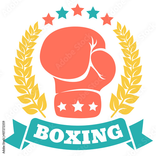 Vintage logo for boxing