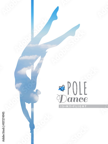 pole dance illustration