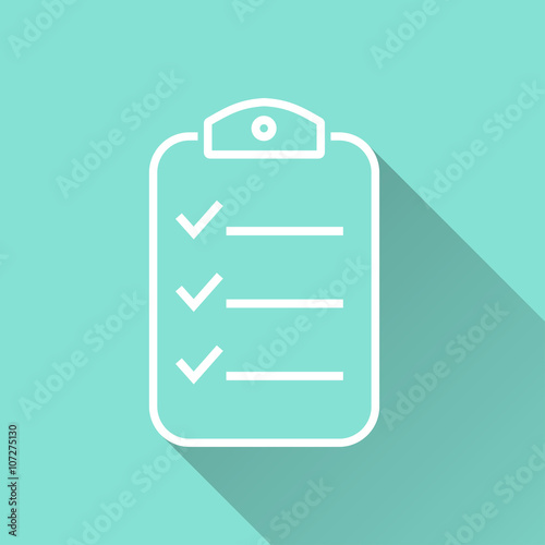 Clipboard - vector icon.