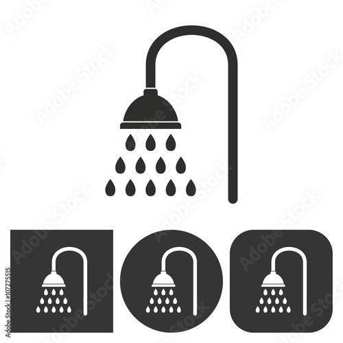 Shower - vector icon.