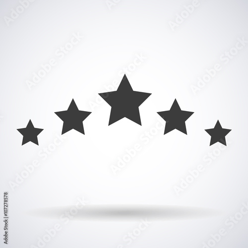 stars on background with shadow  stylish vector illustration