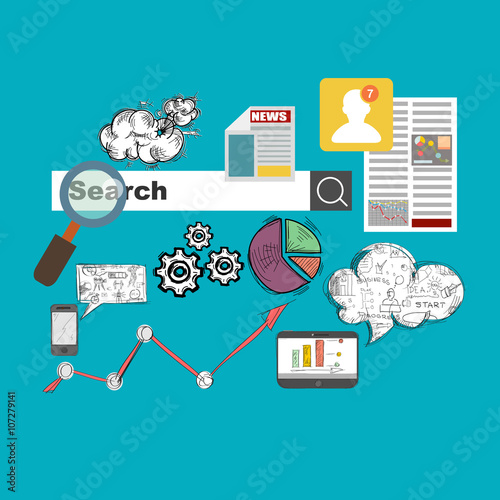 Flat design illustration concepts for business analysis and planning, consulting,