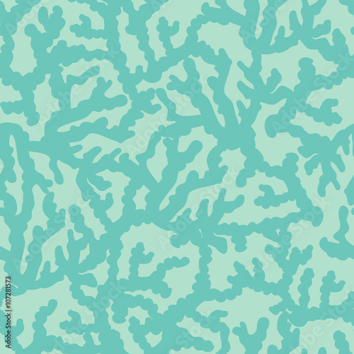 Fototapeta Naklejka Na Ścianę i Meble -  Coral vector seamless pattern