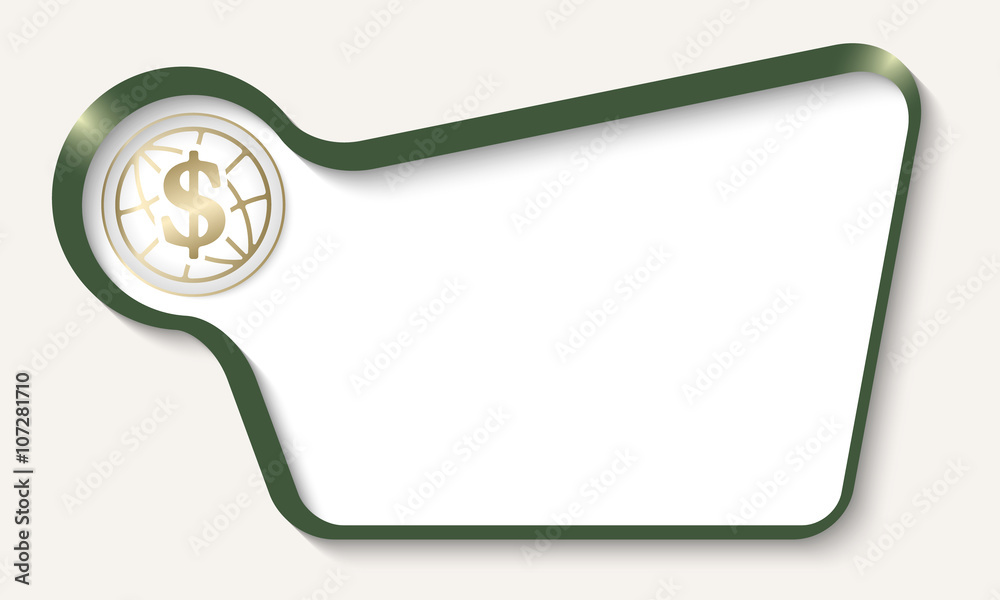 Vector abstract frame for your text and dollar symbol Vector abstract frame for your text and dollar symbol