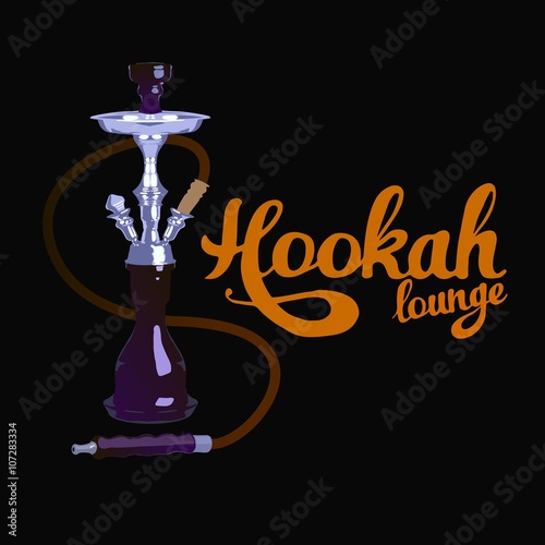 Hookah lounge Hand lettering.