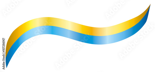 Abstract vectorUkrainian ribbon