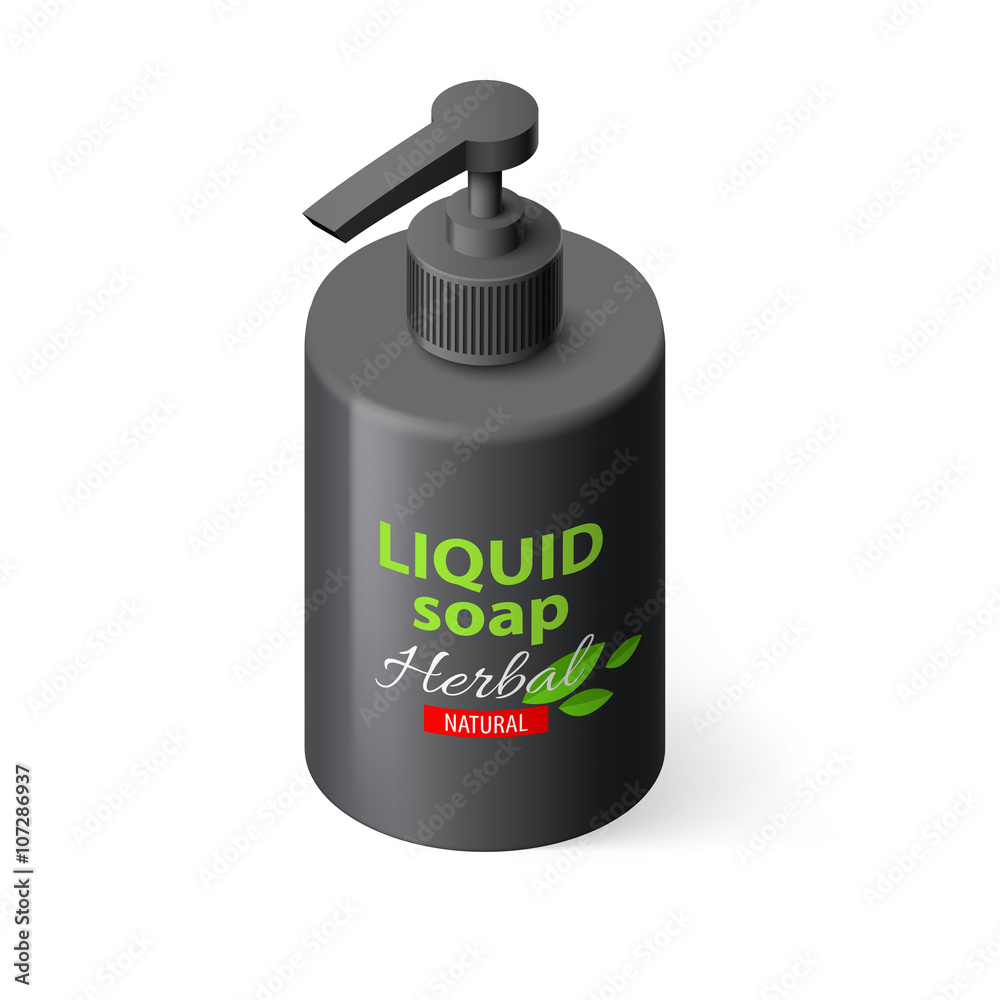 Liquid Soap Isometric Liquid Soap Isometric