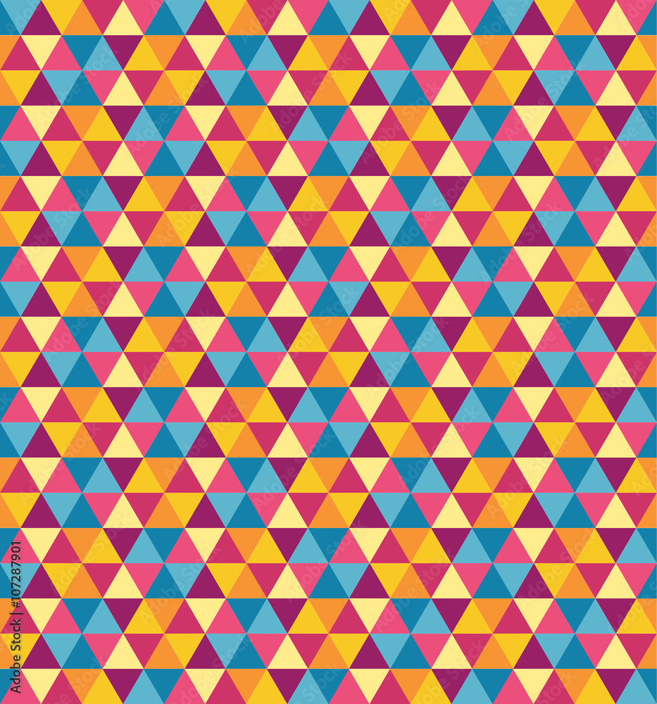Seamless colorful carnival triangle texture Seamless colorful carnival triangle texture