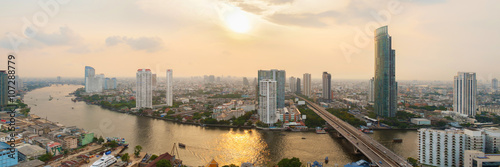 Photography Bangkok panorama / Bangkok panorama, view of capital Bangkok Thailand
