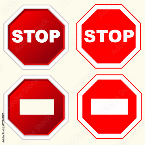 stop sign set
