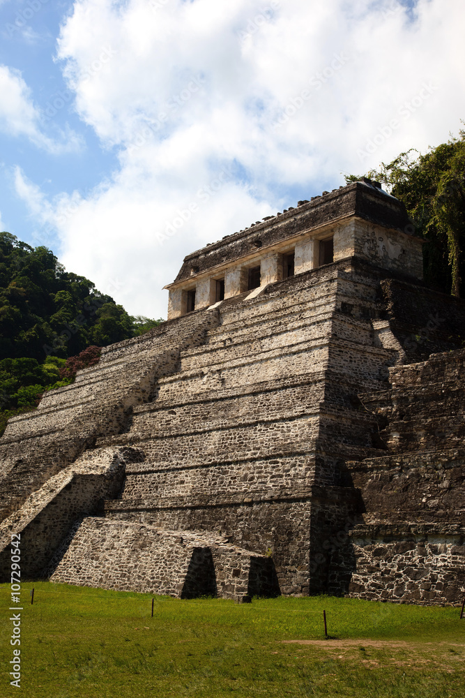 Naklejka premium Templo de las Inscripciones. Inscription Temple
