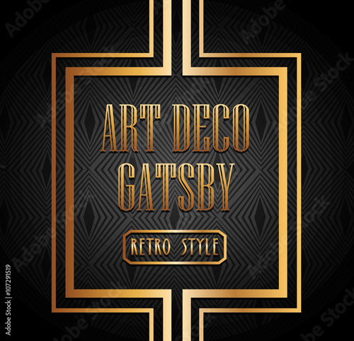 art deco element gatsby design 