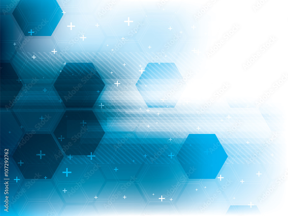 Technology background blue futuristic abstract in digital vector with ...