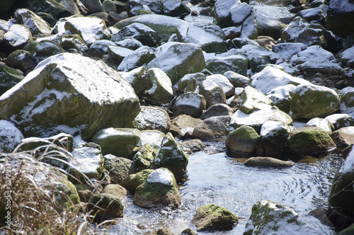 The snow scenery in winter 