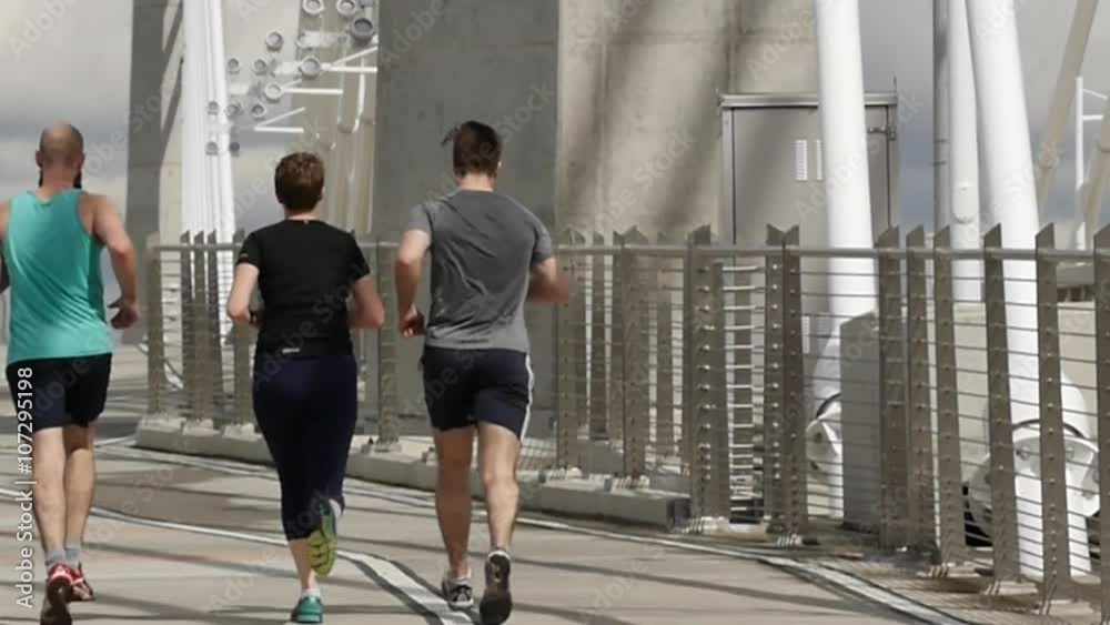 This video is about App Preview 7
Running exercises across the Tilikum bridge.