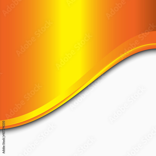 abstract vector background with a golden wave