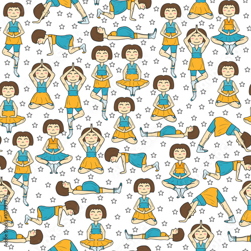 Hand drawn pregnant women background