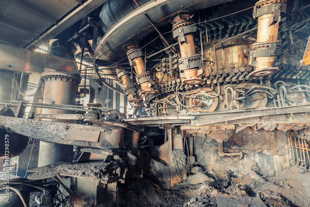 Abandoned factory,old industrial equipment background Abandoned factory,old industrial equipment background