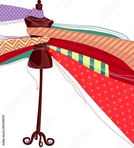 Fashion Textile Body Form