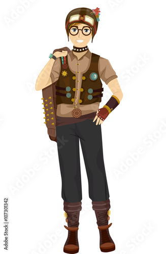 Steampunk Teen Boy