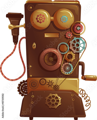 Steampunk Vintage Phone