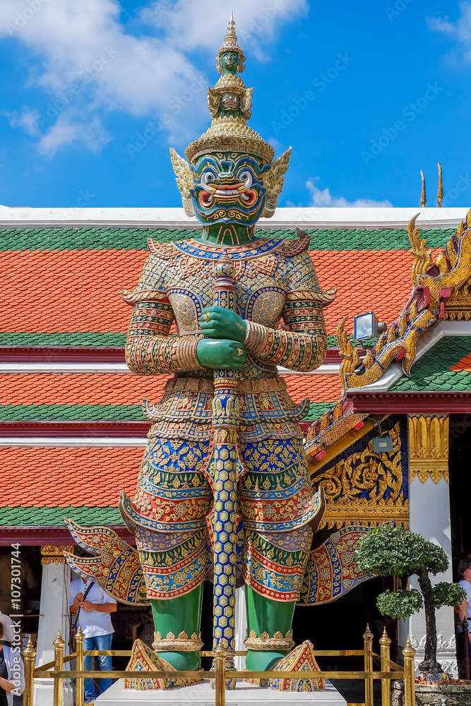 Green Giant in Thailand on Blue sky