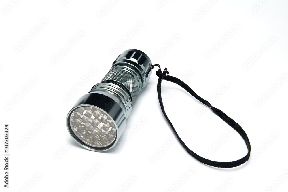 Flashlight isolated on white background Flashlight isolated on white background