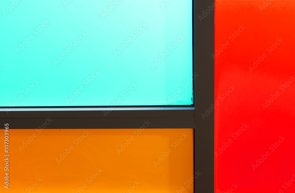 Colorful of window glass pattern Colorful of window glass pattern