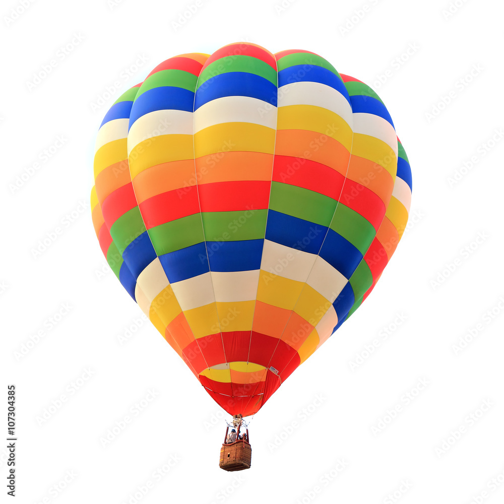 Obraz premium balloon hot air isolated white background