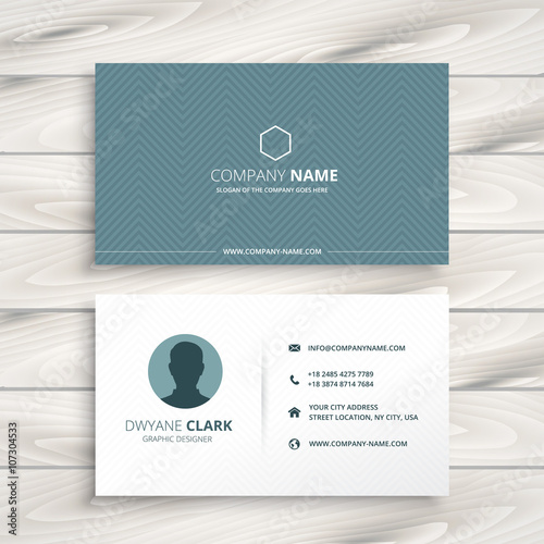 clean minimal business card