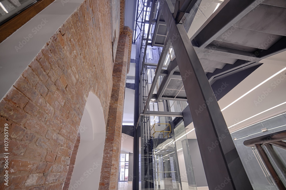 Modern interior. Modern architecture Modern interior. Modern architecture
