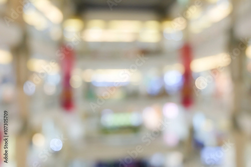 image blur department store shopping mall  business center