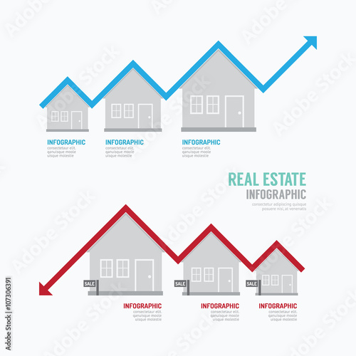 Real Estate Graph Design Infographic. Concept Vector Illustratio