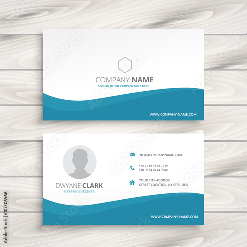 simple clean business card