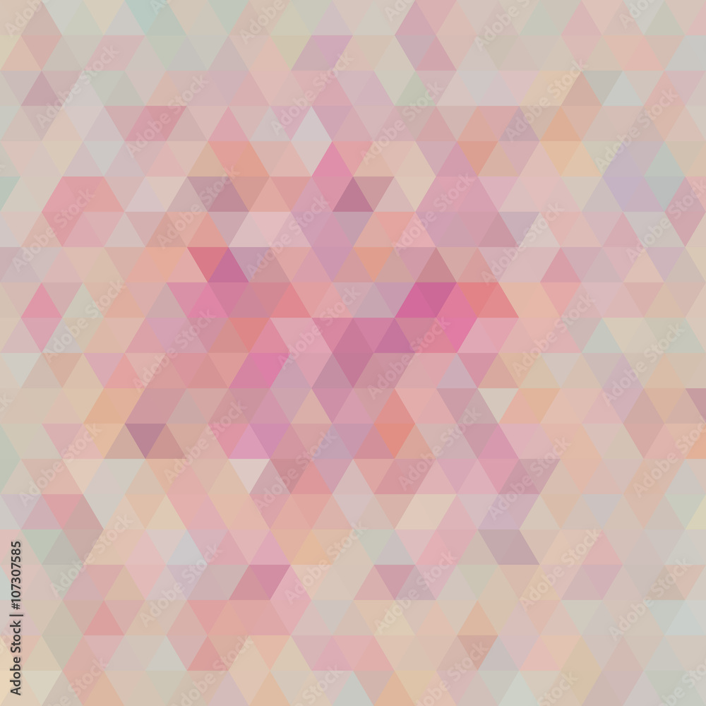 Obraz premium Multicolored geometric wattled mosaic pattern wallpaper