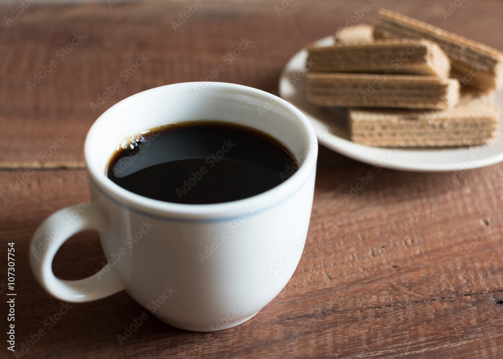 coffee cup and dessert on table
