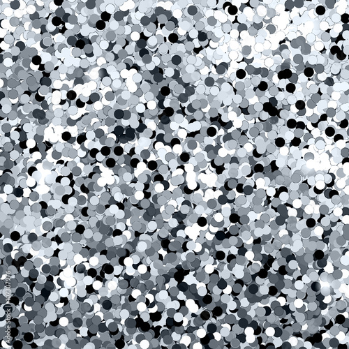 Vector silver glittering confetti wallpaper background