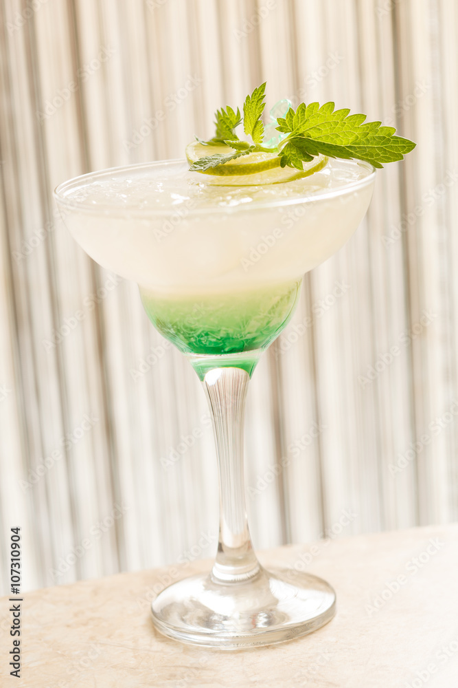 cocktail with mint