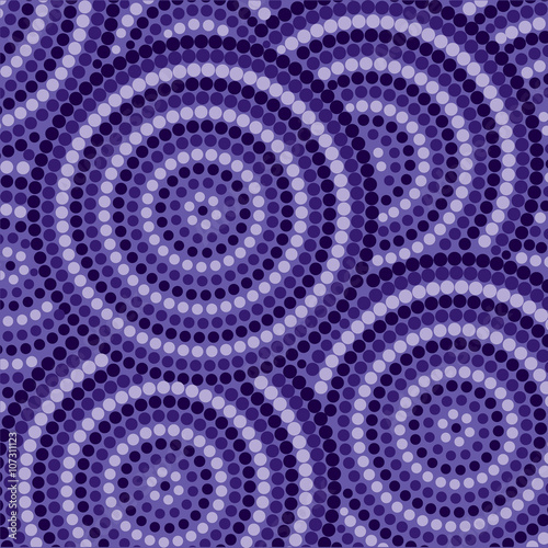 Abstract Aboriginal dot painting in vector format.