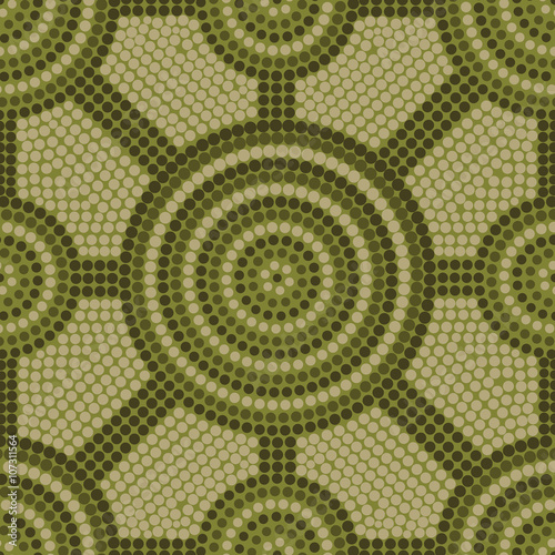 Abstract Aboriginal dot painting in vector format.