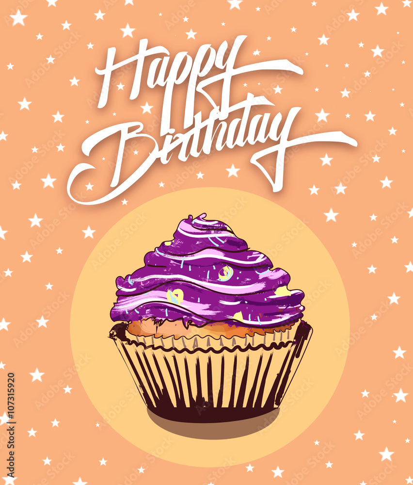 Birthday cake card Birthday cake card