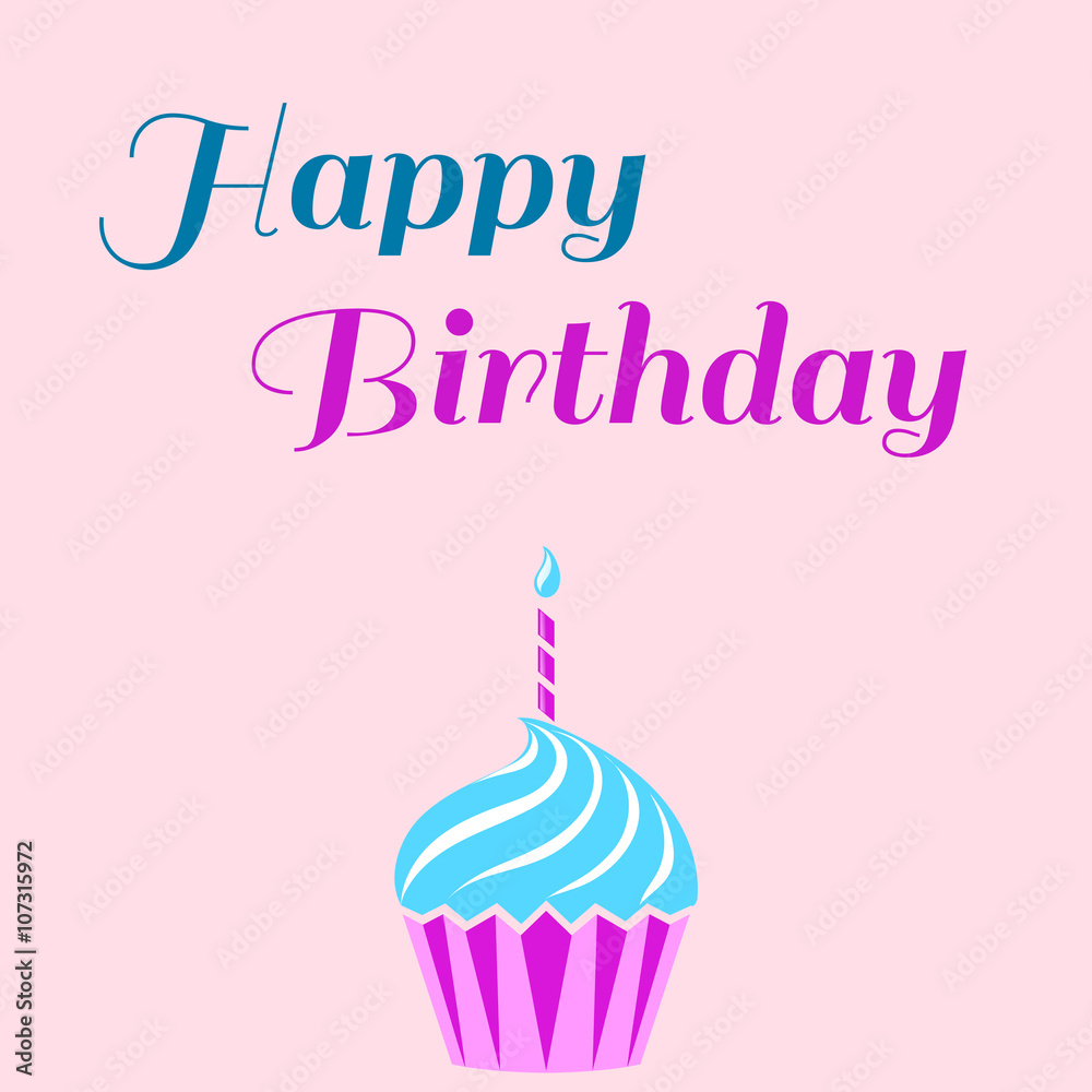 Birthday cake card