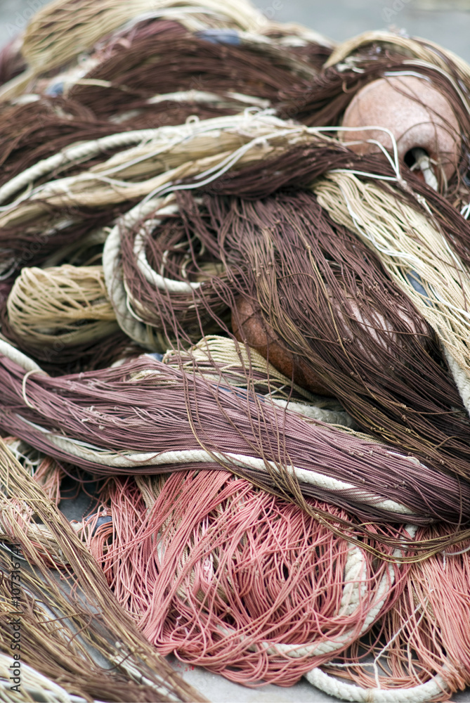 Detail of fishing nets
