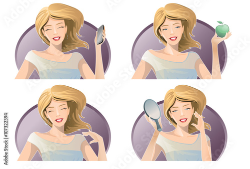 women / daily activities and routines