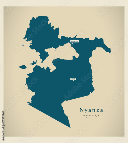Modern Map - Nyanza KE photo