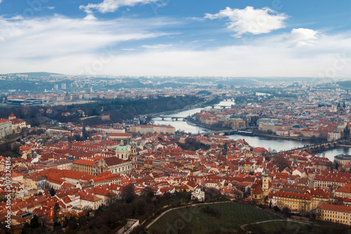 Prague View with River © GeniusMinus